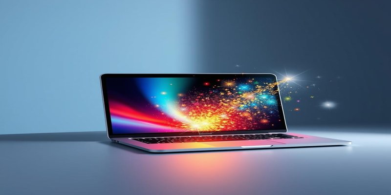 Google Gemini sparkle logo on a MacBook screen with a clean macOS desktop, representing the native Gemini desktop application launch