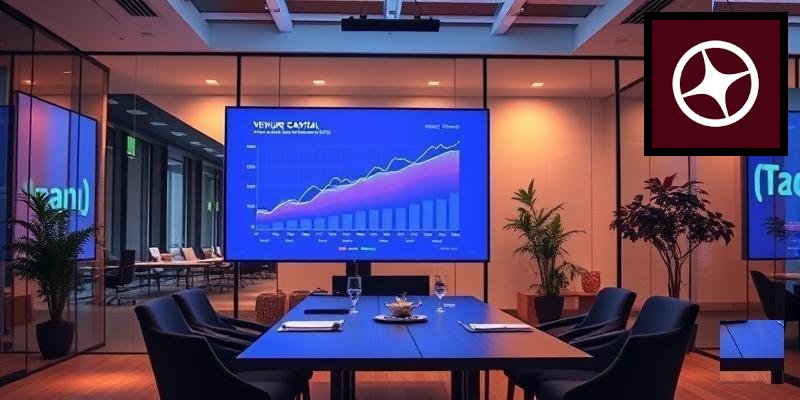 Business professionals reviewing procurement documents and contracts in a modern office setting