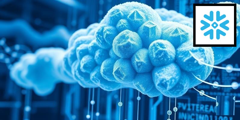 Modern data center with server racks and blue lighting representing cloud data infrastructure and AI computing