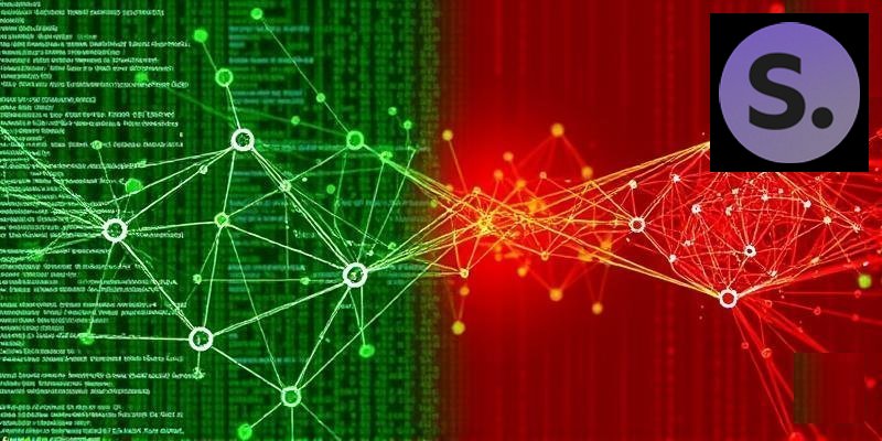 Open source code on computer screen representing the open-source AI movement and collaborative development